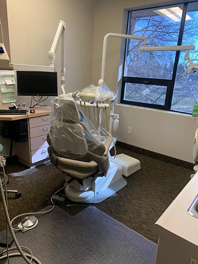dental exam area at Cascade Dental Spokane